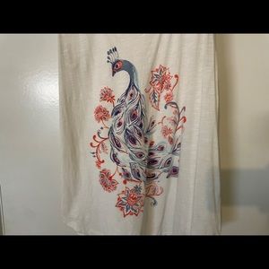 Lucky Brand peacock tank
